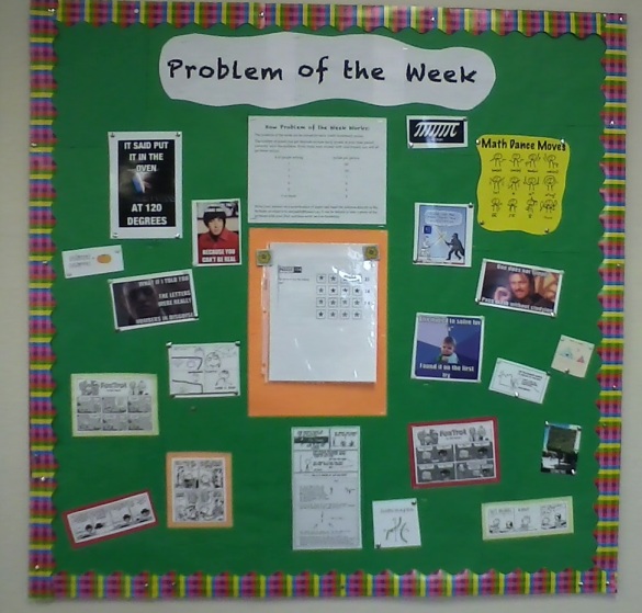 Problem of the week board